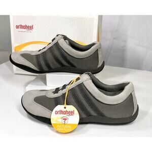 NEW Orthaheel Comfort Sneakers Gray Brooke Walking Shoe Size 6.5